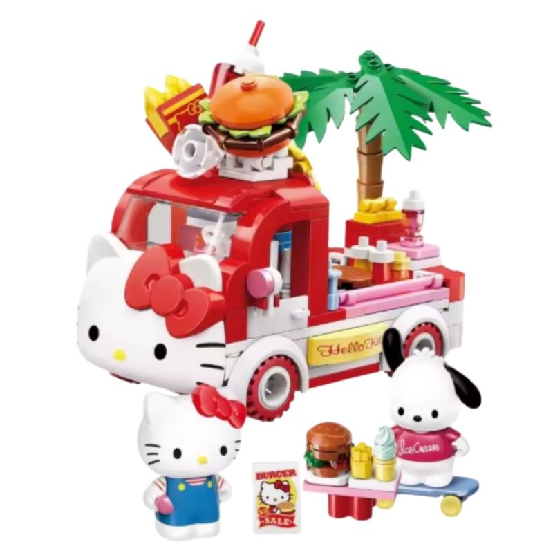 SANRIO - Keeppley Sanrio Hello Kitty & Pochacco - Mini Escenario Armable