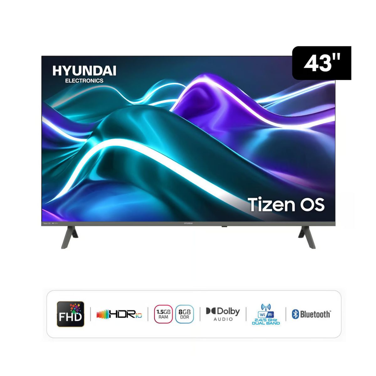 HYUNDAI - TELEVISOR HYUNDAI 43 HYLED4324TM FHD 4K Smart Tv