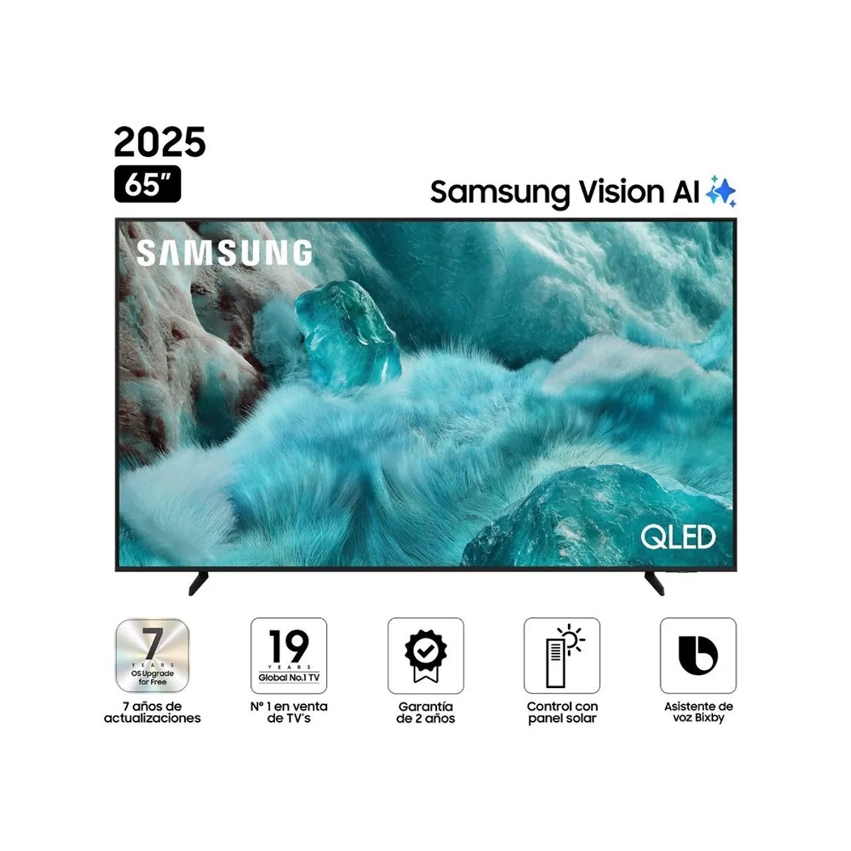 SAMSUNG - TELEVISOR SAMSUNG 65" QN65Q7FAAGXPE QLED TIZEN 8.0