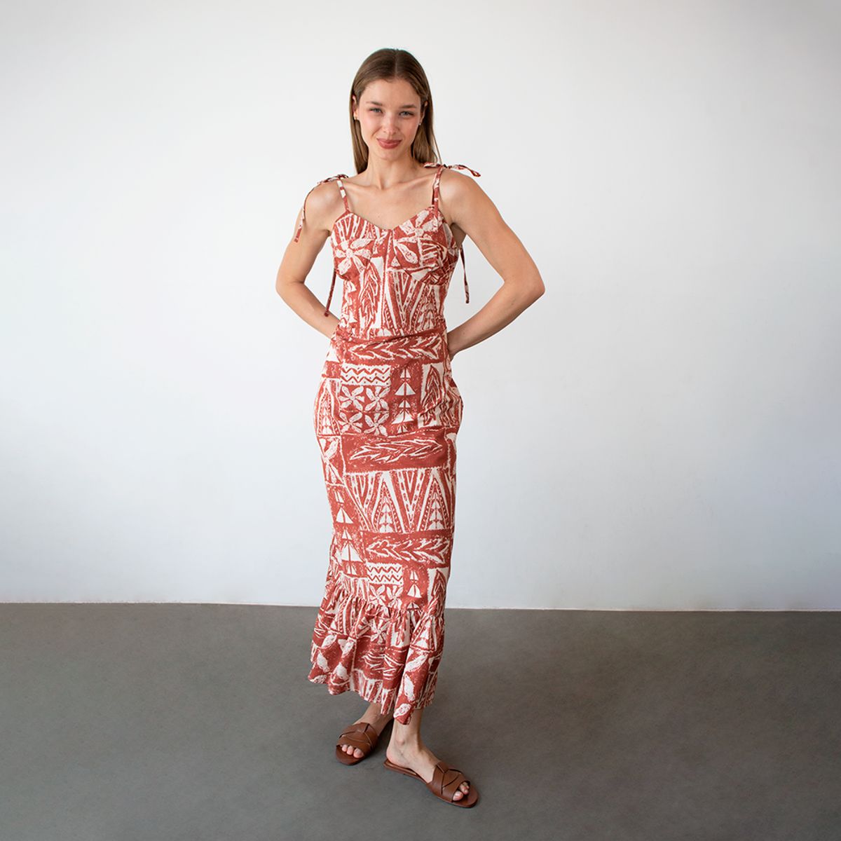 EVANIC - MAXI VESTIDO ESTAMPADO TANA