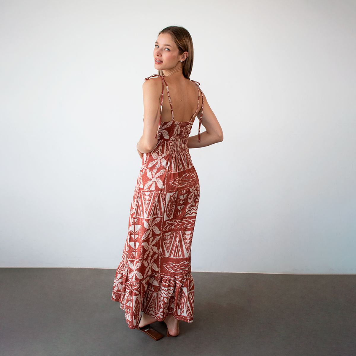 EVANIC - MAXI VESTIDO ESTAMPADO TANA