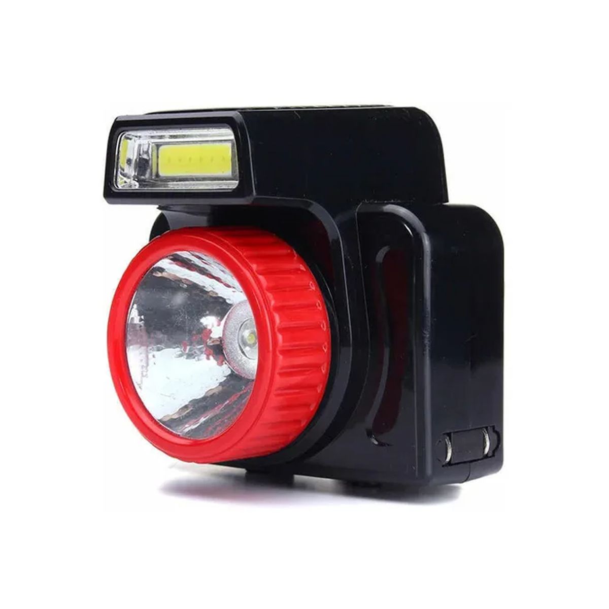 GENERICO - Linterna Minera para Cabeza con Panel Solar de Carga para Camping