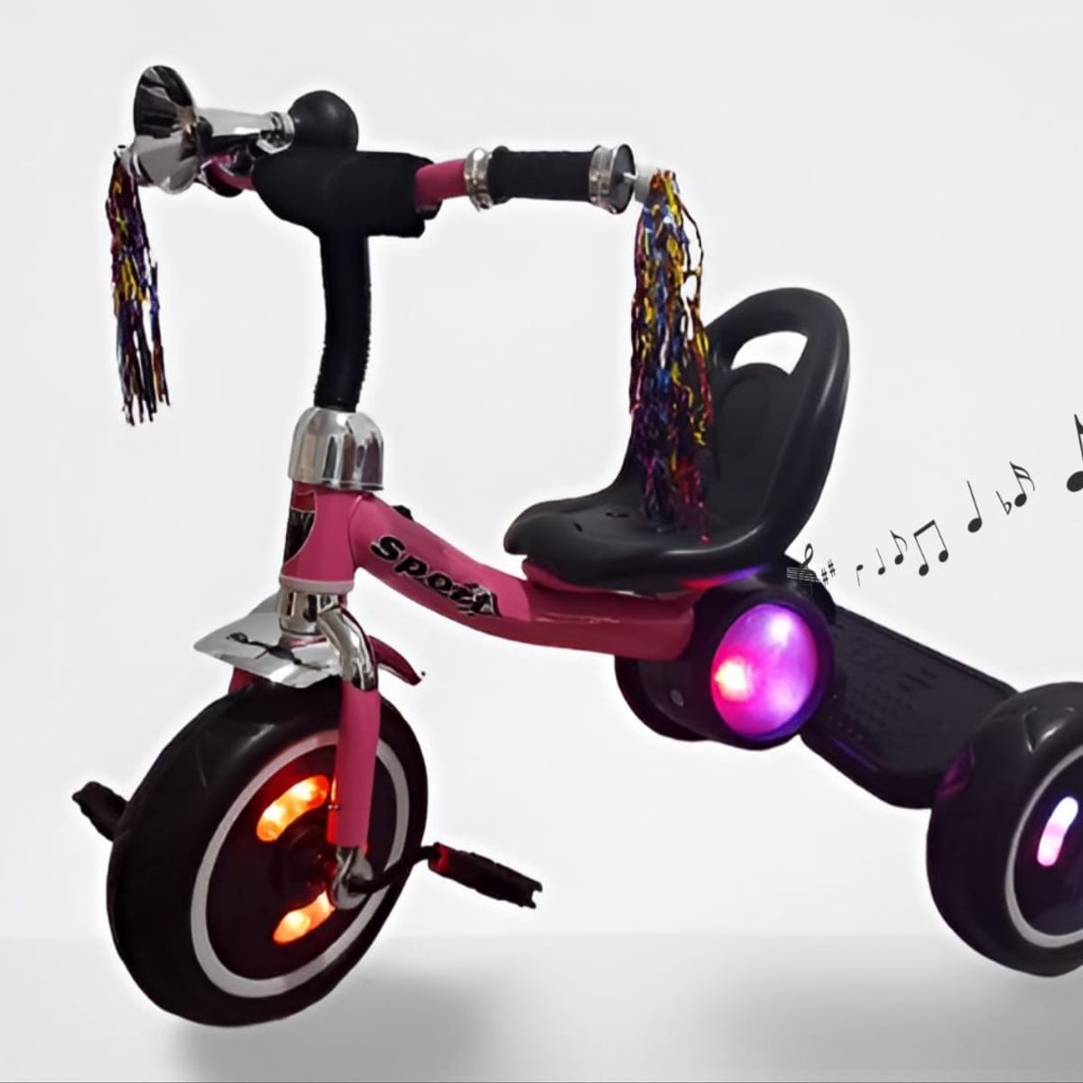 GENERICO - Triciclo Musical Con Luces Rosado