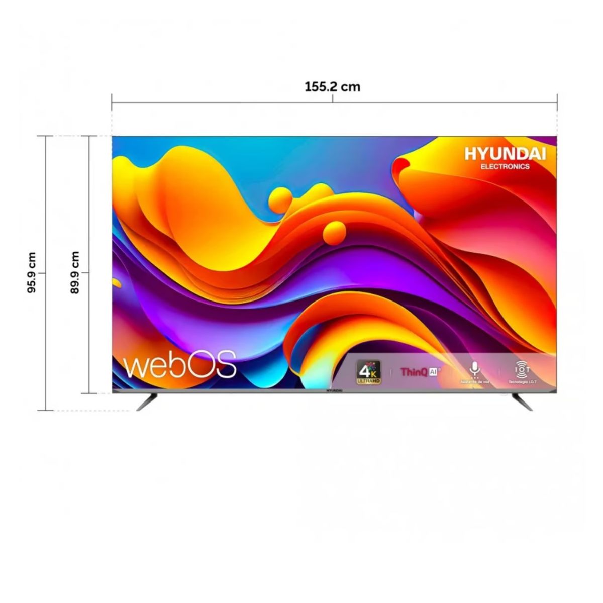 HYUNDAI - TELEVISOR HYUNDAI 70 SMART TV WEBOS HUB 4K UHD LED  - HYLED7002W4KM