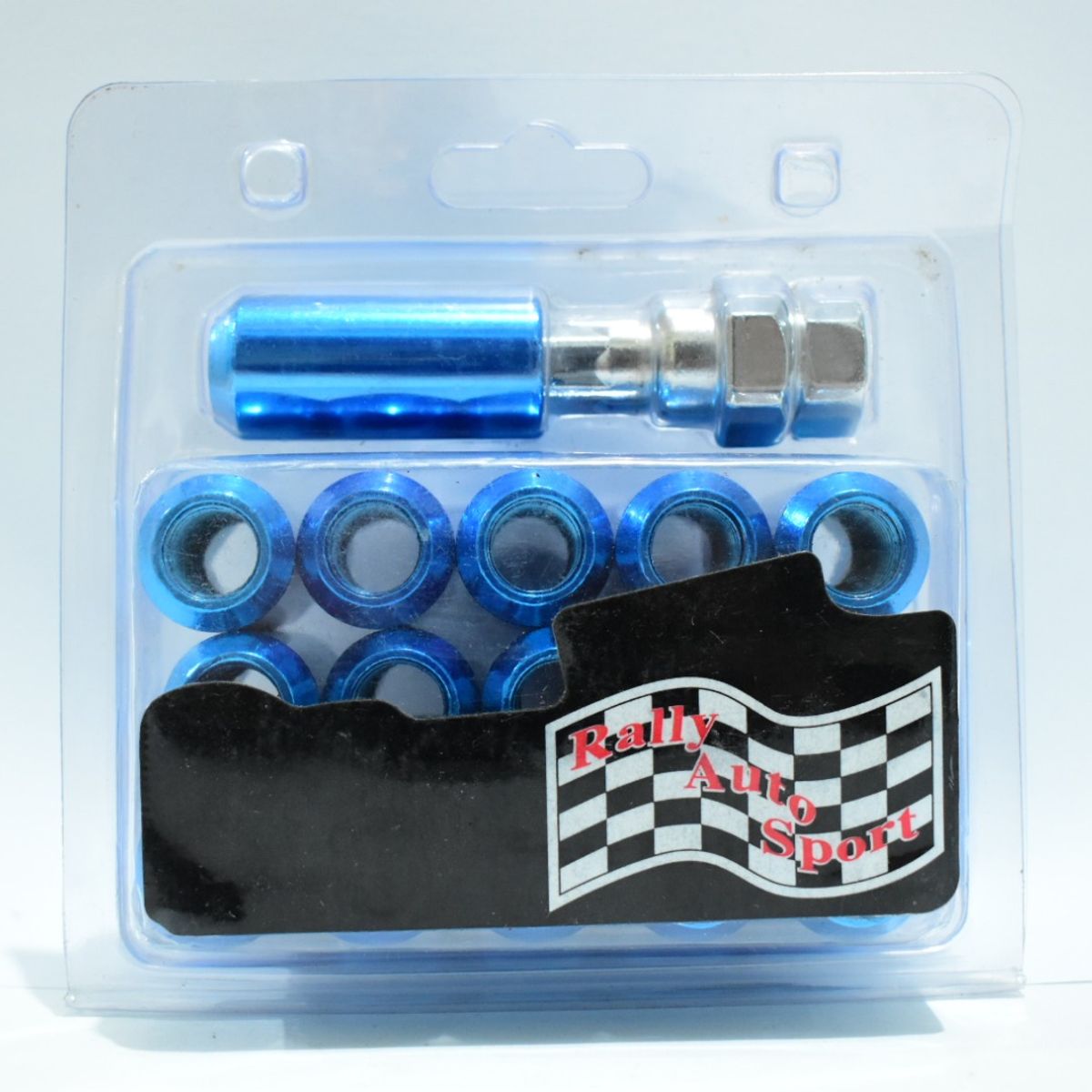 GENERICO - TUERCA DE RUEDA TUBULAR 16+1 32MM COLOR AZUL 12X125