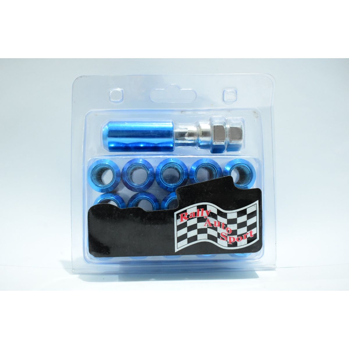 GENERICO - TUERCA DE RUEDA TUBULAR 16+1 32MM COLOR AZUL 12X125