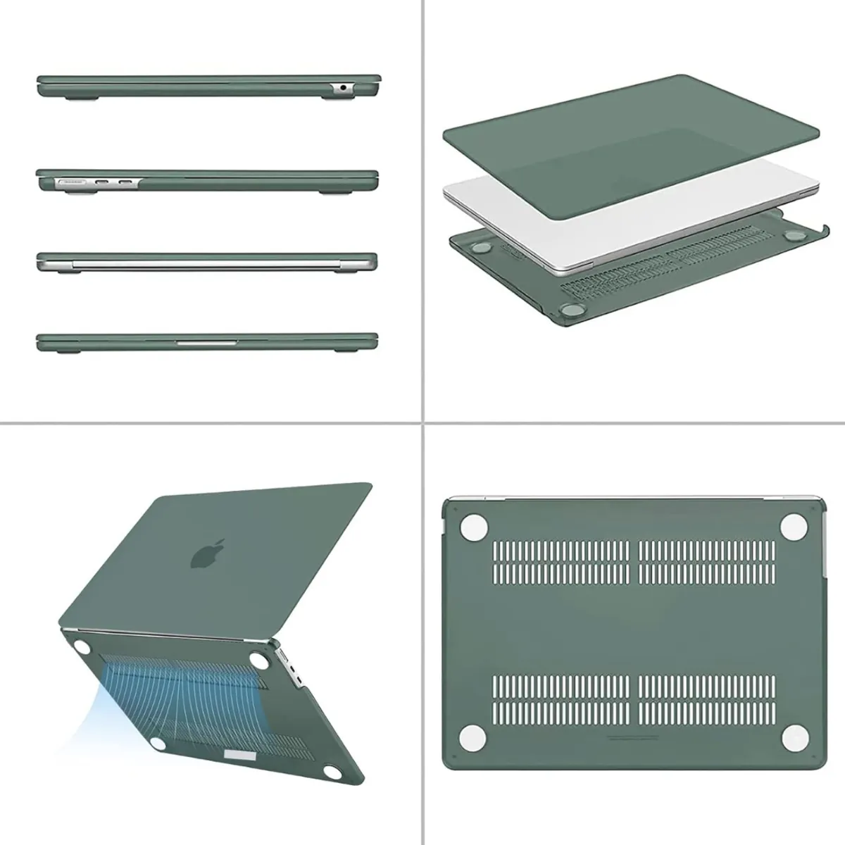 GENERICO - Funda Case para MacBook Air 13.6 " A3240/ A3113 /A2681 - VERDE