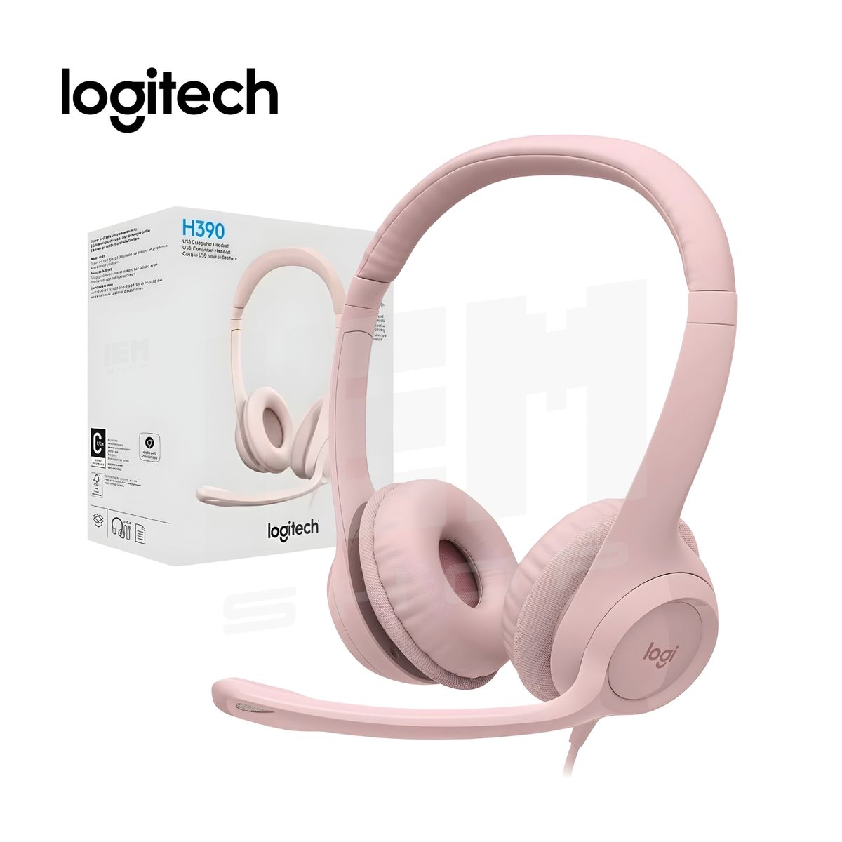 LOGITECH - AUDIFONO H390 C ROSA MICROF USB LOGITECH CANCELACION RUIDO