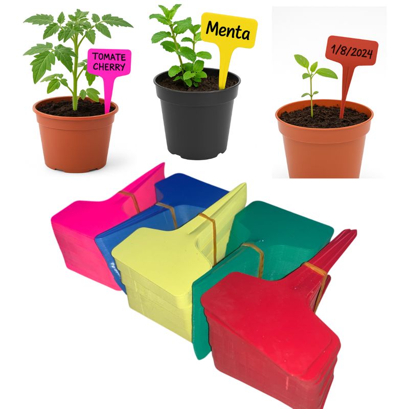 GENERICO - ETIQUETA DE CLASIFICACION DE PLANTAS X100 UNIDADES MUY UTIL 6x10CM