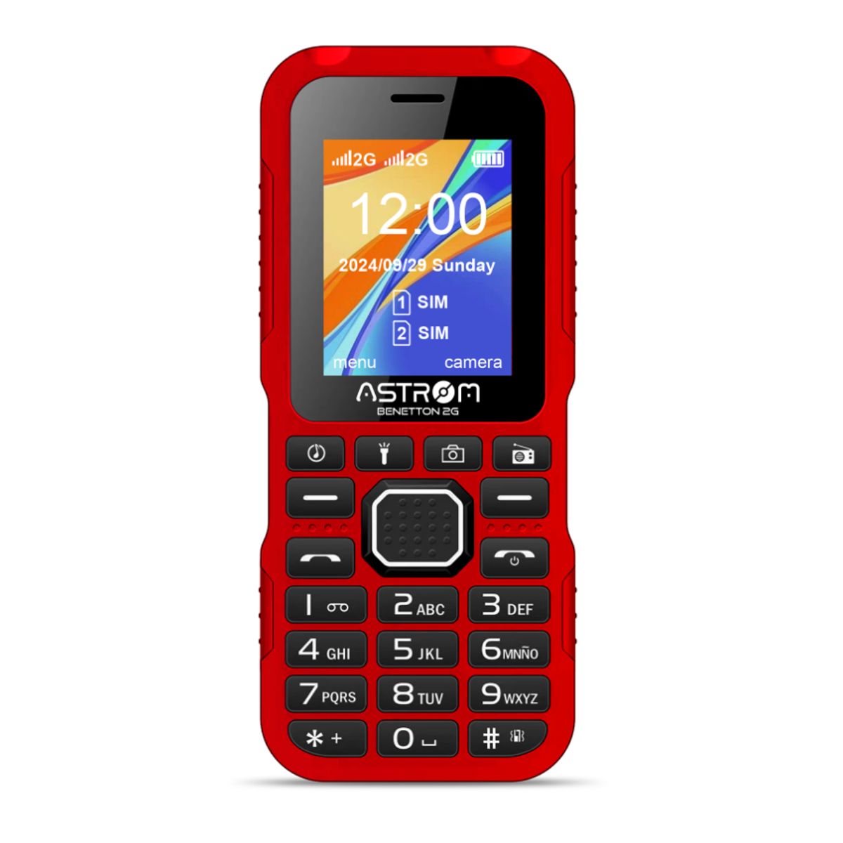 ASTROM - Celular Astrom 1701H Dual Sim 2G Color Rojo 2.4 benethon capacidad Dual SIM