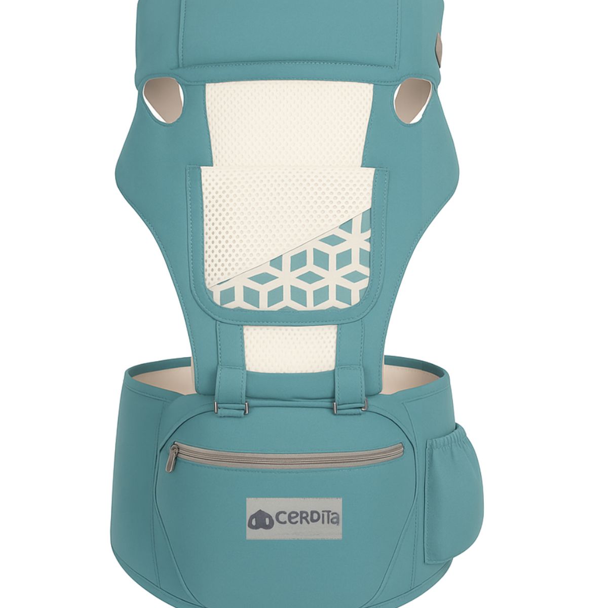 GENERICO - Canguro para Bebe Ergonómico 3 en 1 Celeste verdoso