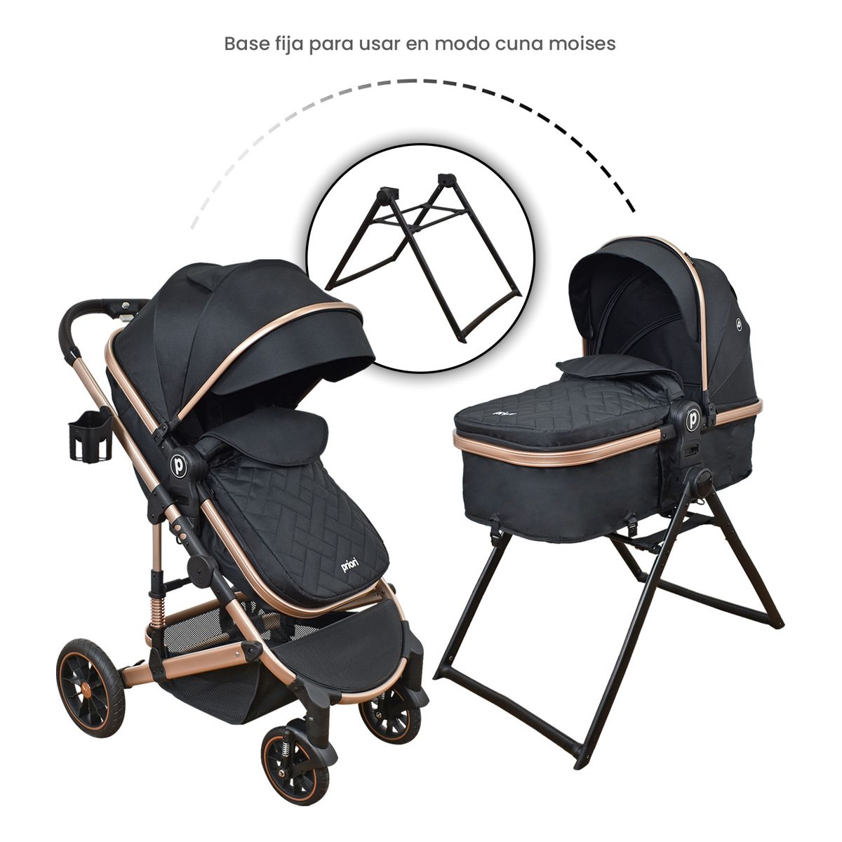 PRIORI - Coche Para Bebé Tipo compacto Priori Cris Negro