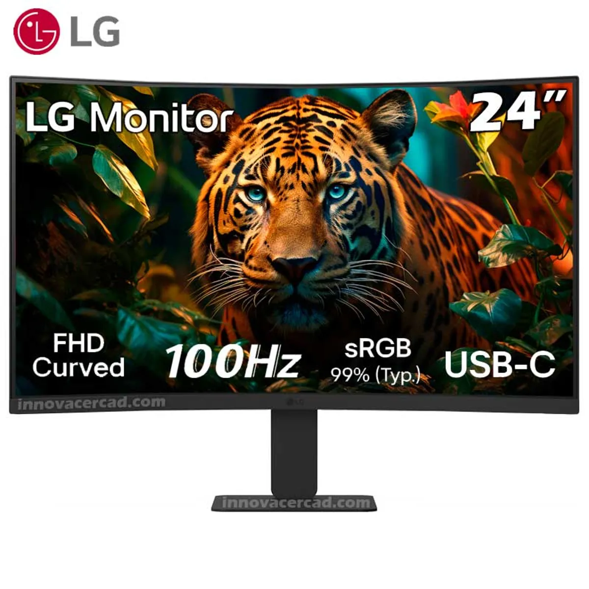 LG - Monitor LG 24U421A-B Curvo 1500R 238 FHD VA HDMI  USB-C 15W