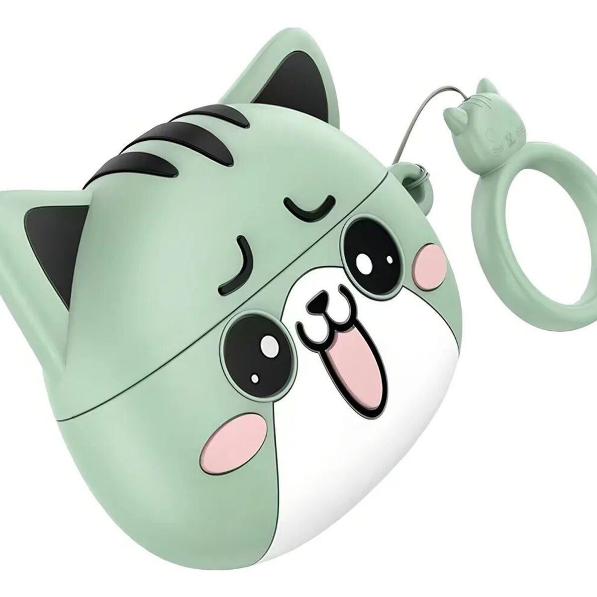 HOCO - Audifonos Inalambricos con Funda de Gato Color Verde Claro