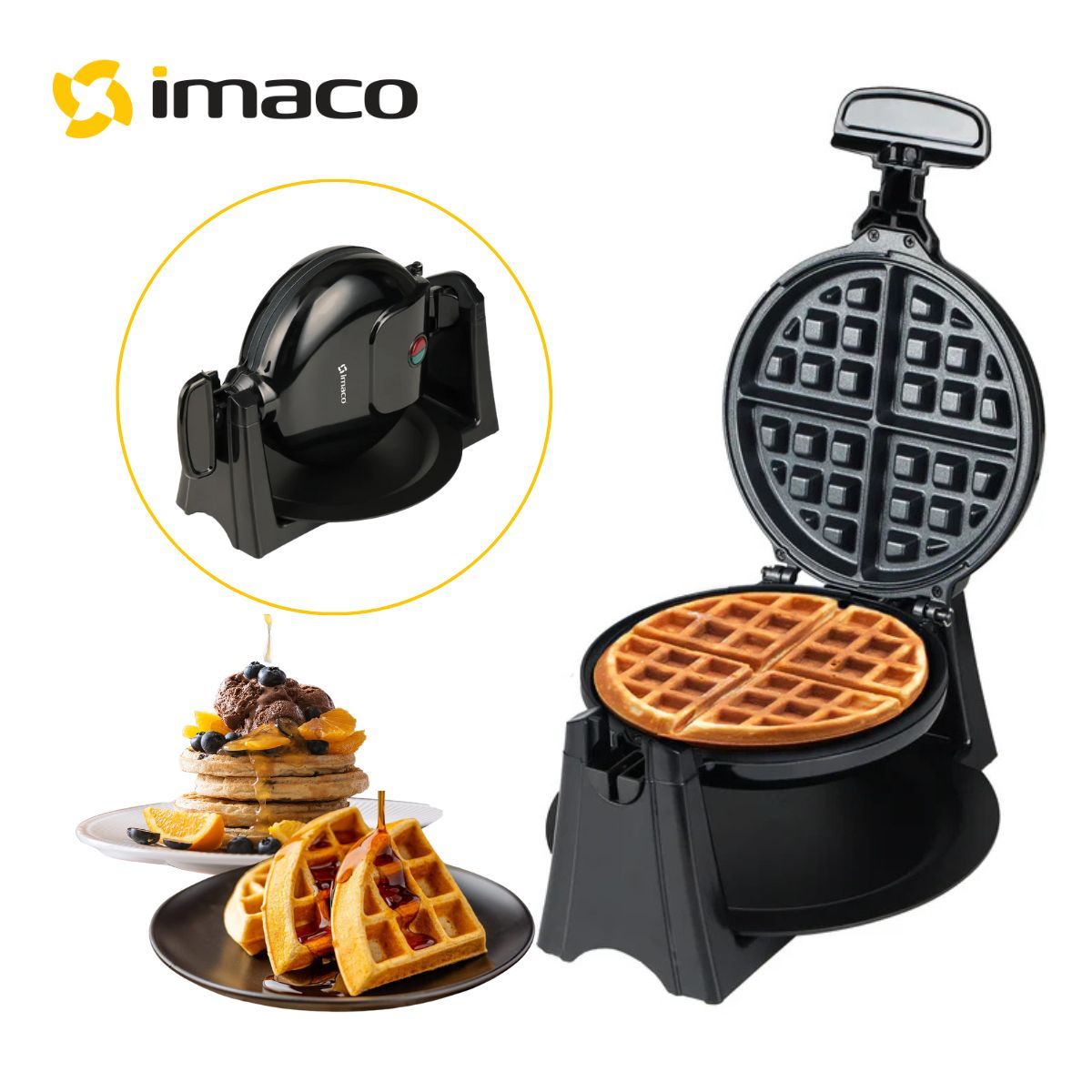 IMACO - WAFLERA GIRATORIA DE 800W IMACO