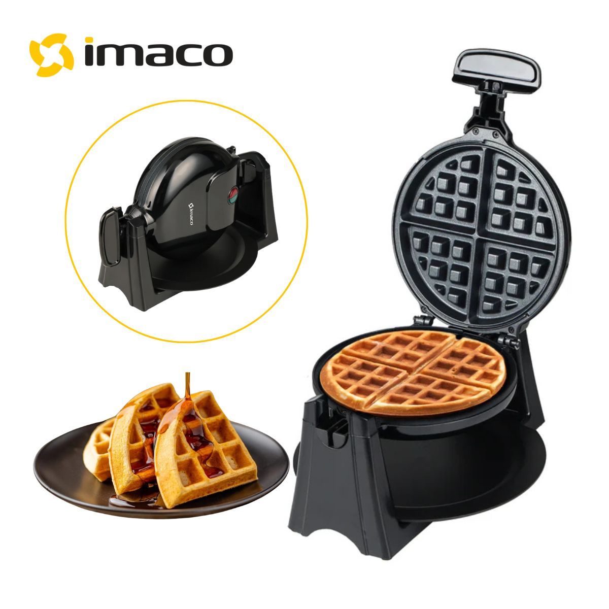IMACO - WAFLERA GIRATORIA DE 800W IMACO
