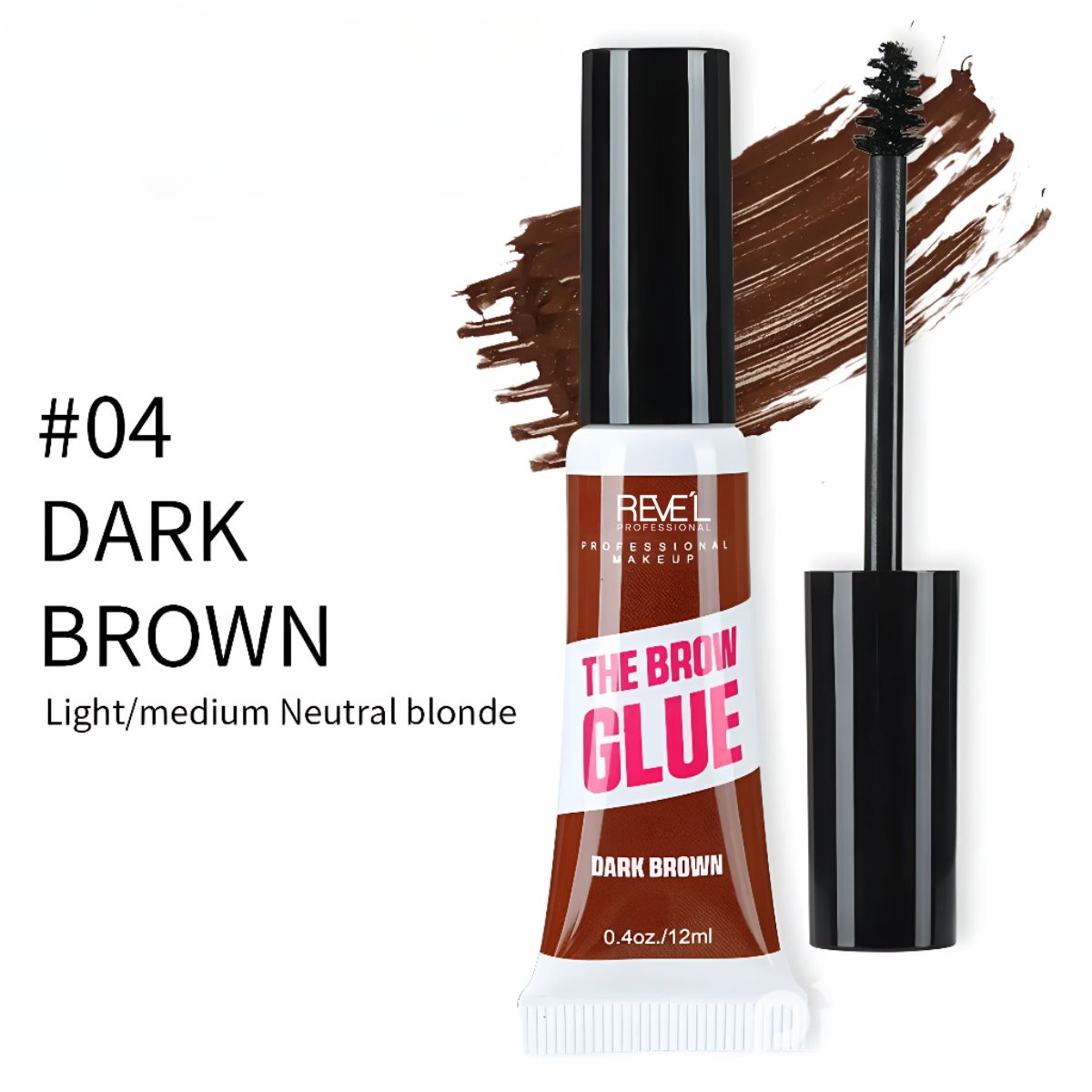 REVE'L PROFESSIONAL - TINTE PARA CEJAS Y  PESTAÑAS 04 DARK BROWN - REVE´L