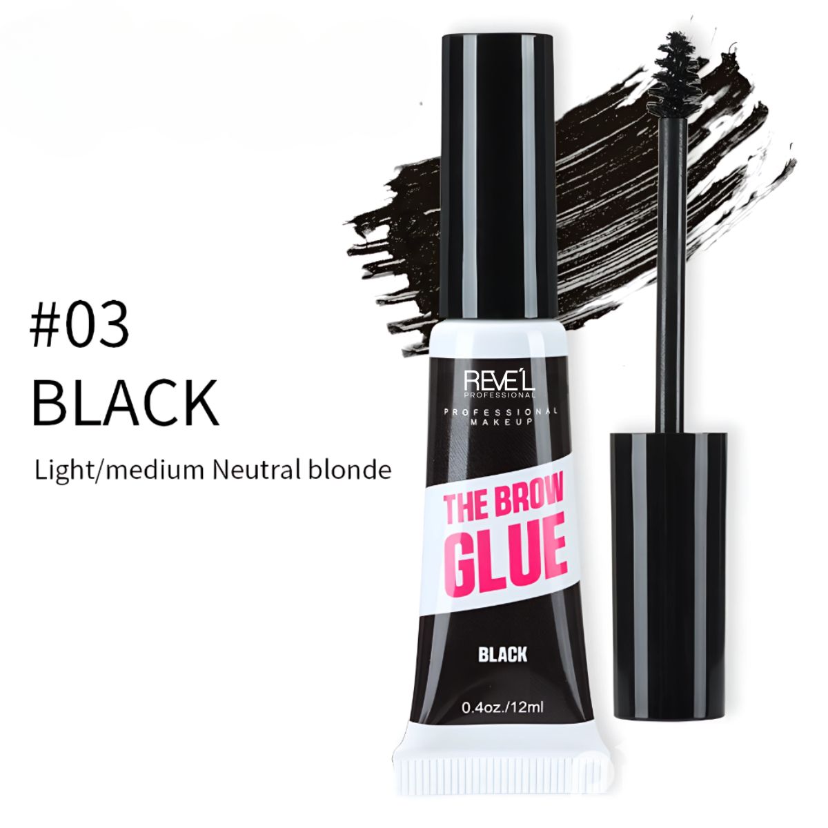REVE'L PROFESSIONAL - TINTE PARA CEJAS Y  PESTAÑAS 03 BLACK - REVE´L