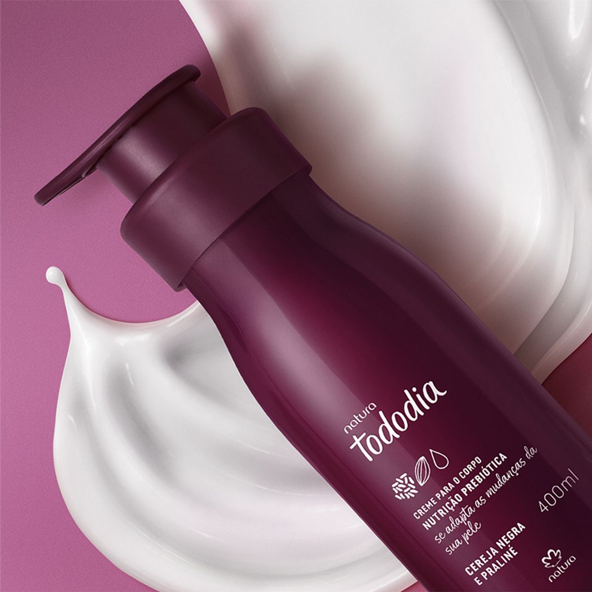 NATURA - Crema hidratante Corporal CEREZA NEGRA Y PRALINE Tododia NATURA