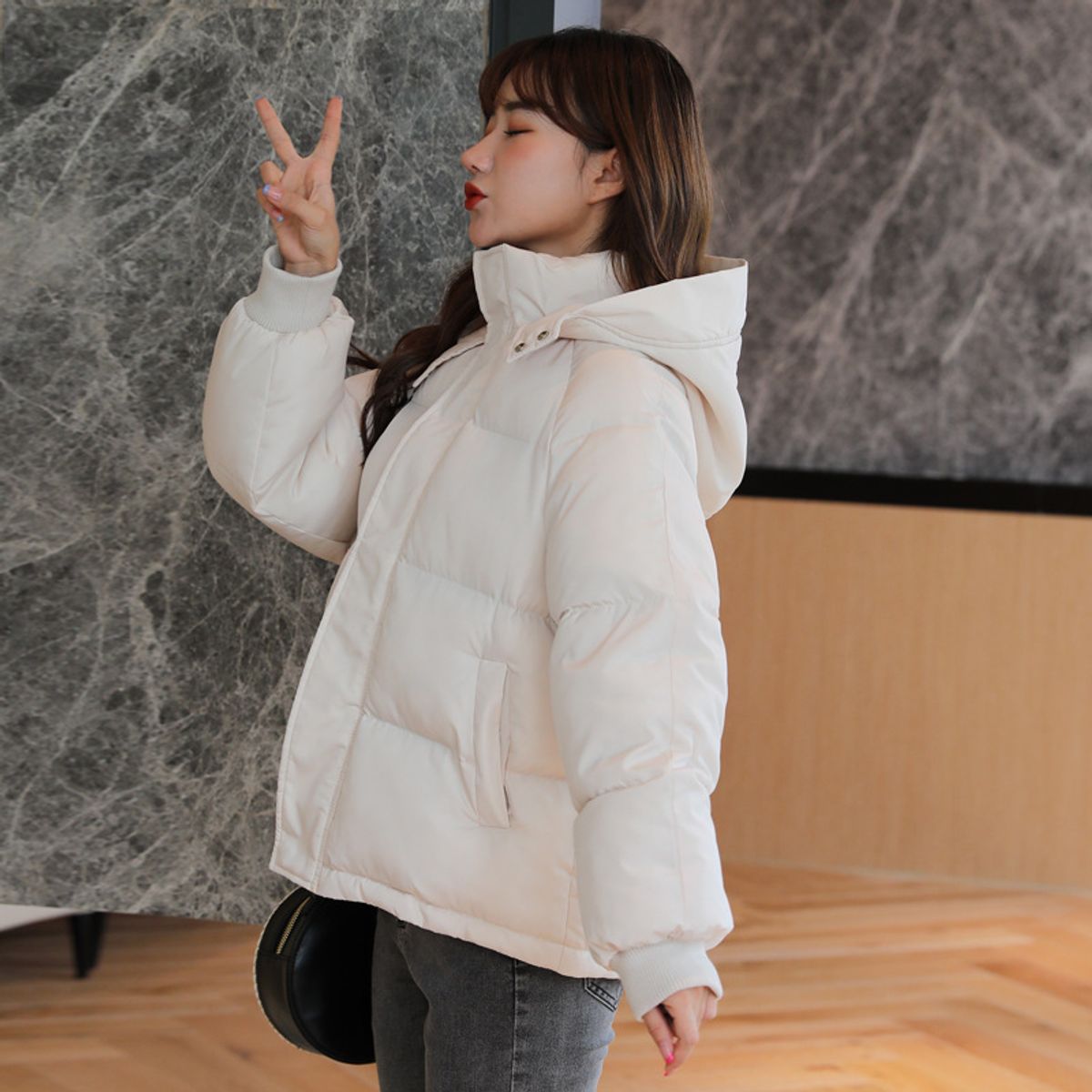 GENERICO - Casaca Puffy Acolchada con Capucha