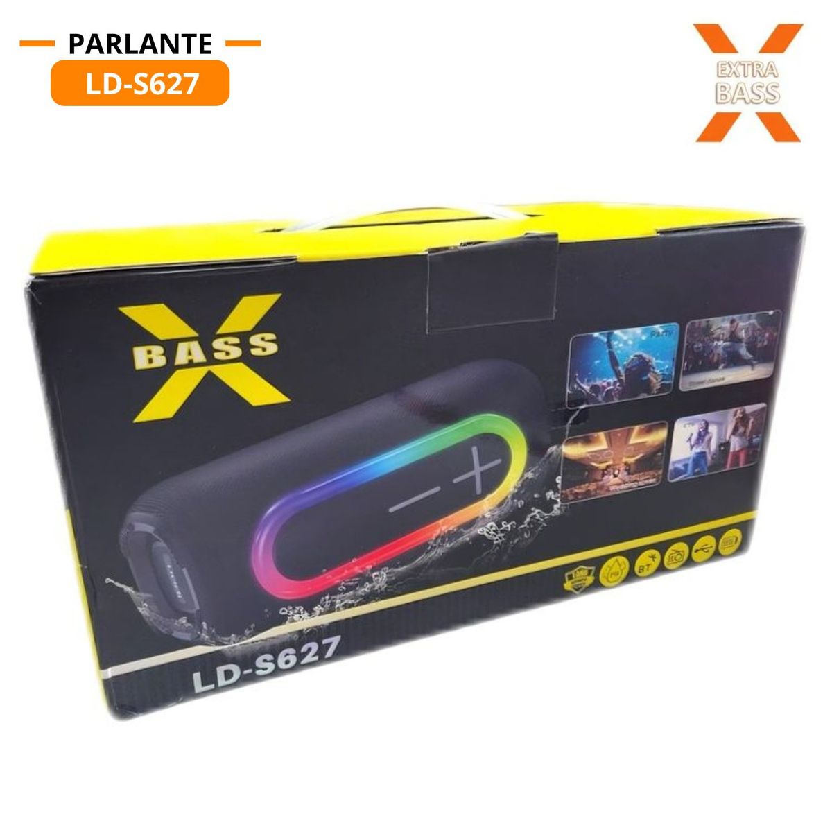 LIDIMI - Parlante Bluetooth LIDIMI LD-S627 20W X-BASS Luces RGB