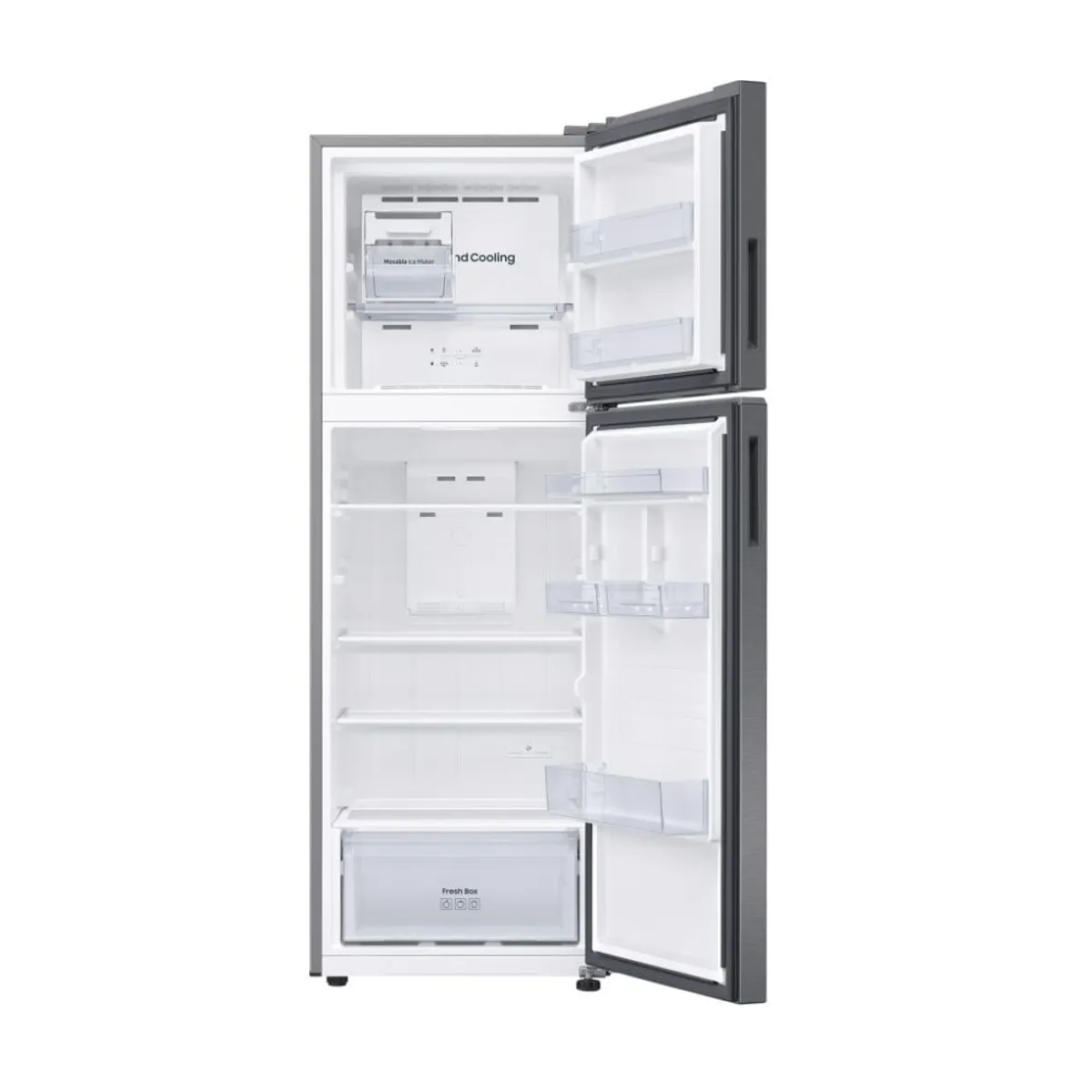 SAMSUNG - Refrigeradora Samsung Top Mount Freezer 304L Silver SDisp RT31DG5120S9PE