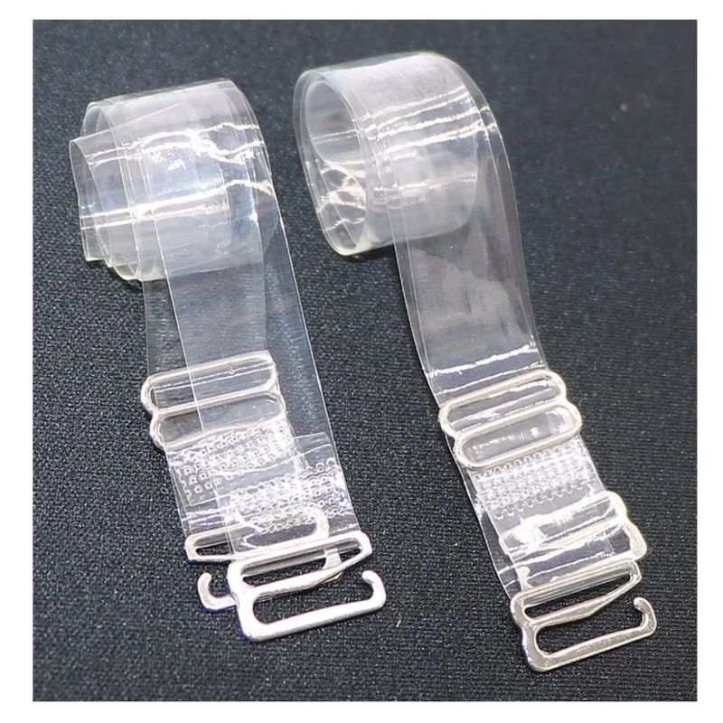 GENERICO - PACK 5 TIRA TRANSPARENTE DE BRASIER GRUESA Y DELGADA