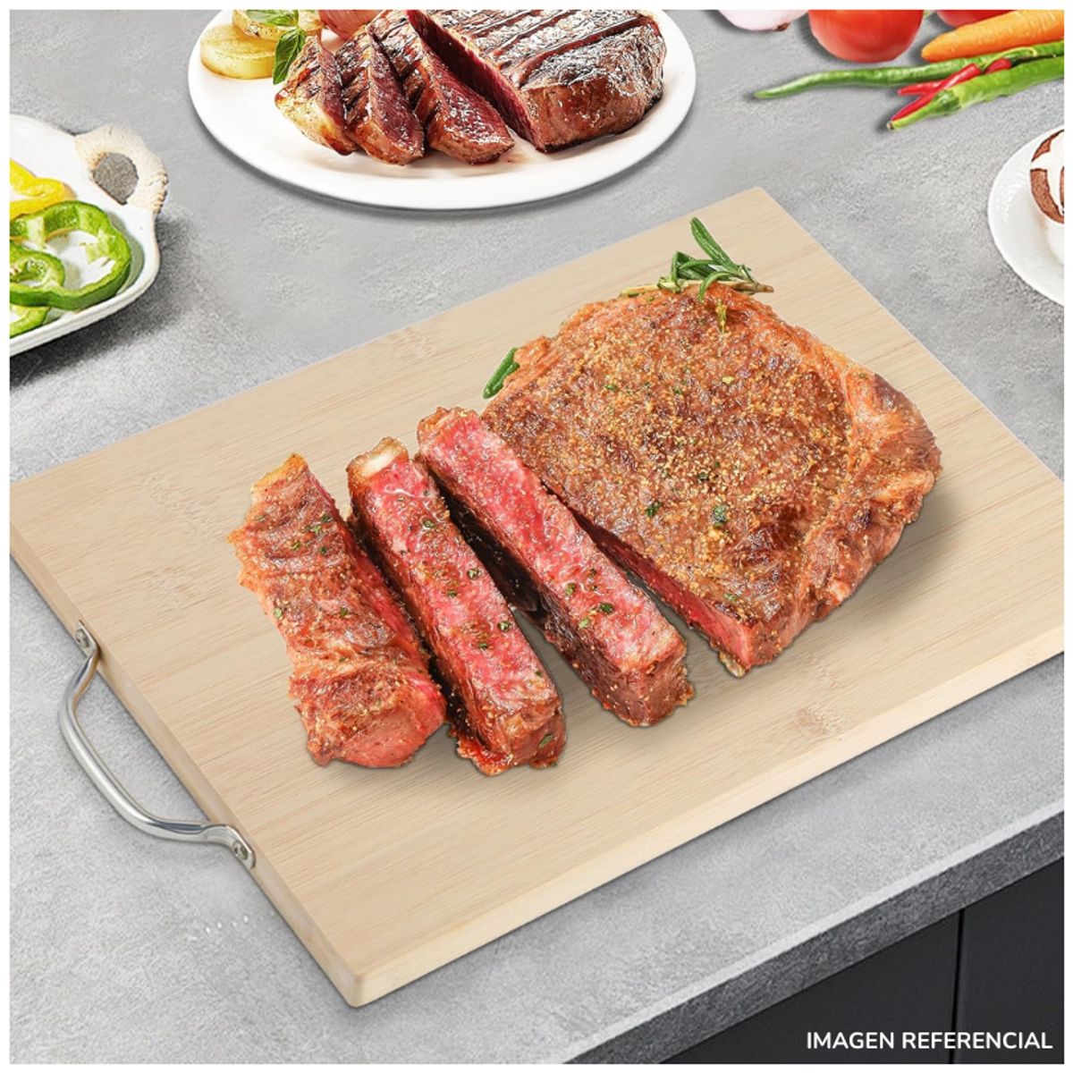 INSPIRA - Tabla de Picar Cocina Bambú