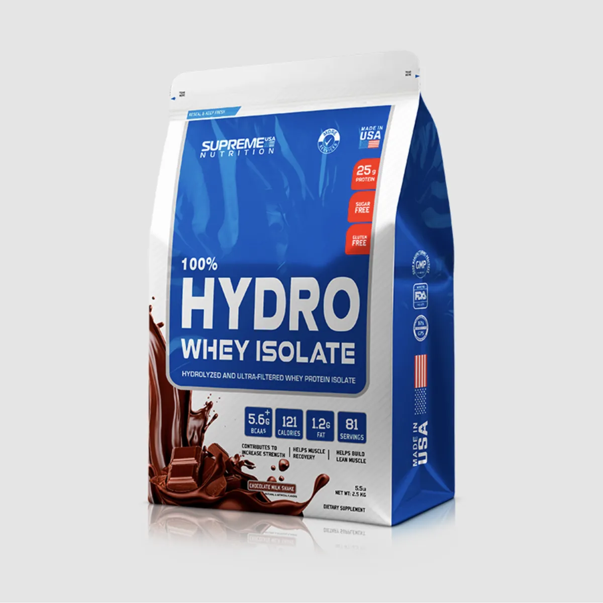 SUPREME NUTRITION - Proteína 100% Hydrowhey Isolate 5.5 lb - Chocolate Milkshake