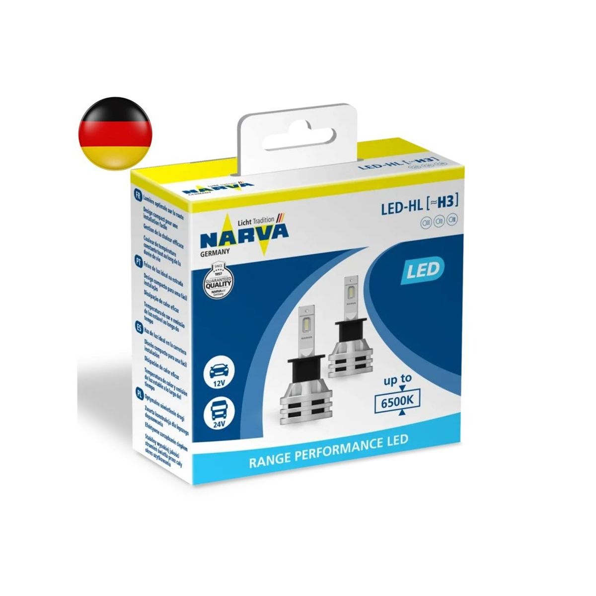 NARVA - Focos LED Para Auto Coche NARVA Fog LED H3