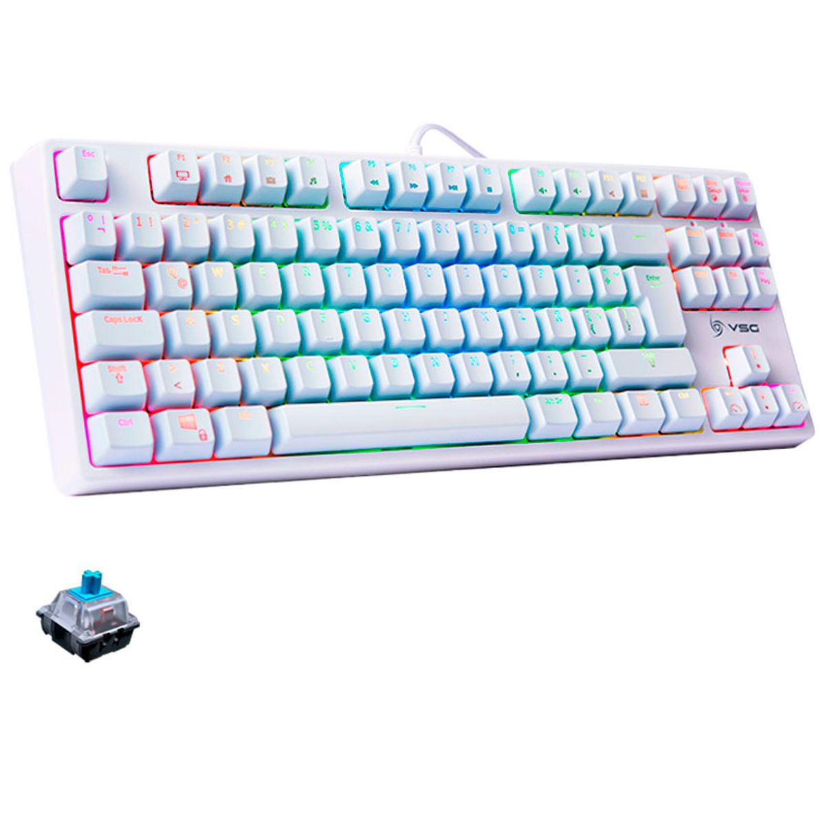 VSG - Teclado Mecánico VSG Alnitak TKL 80% Blanco Blue