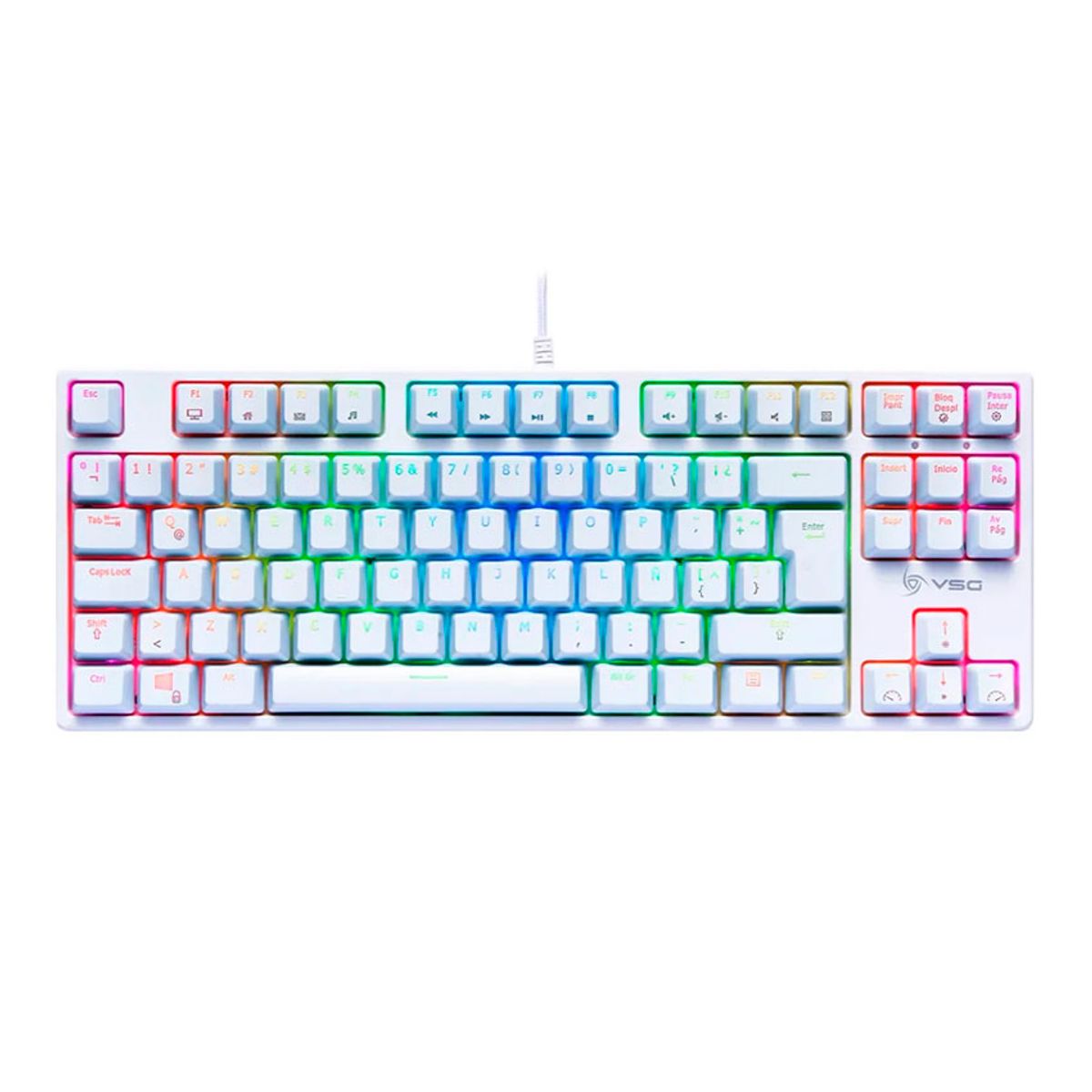 VSG - Teclado Mecánico VSG Alnitak TKL 80% Blanco Blue