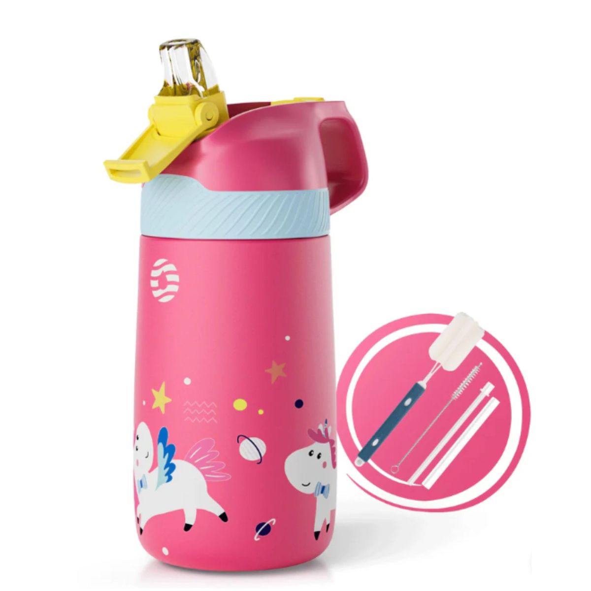 FJBOTTLE - FJBottle - Botella infantil de agua con aislamiento de acero inoxidable 350 ml