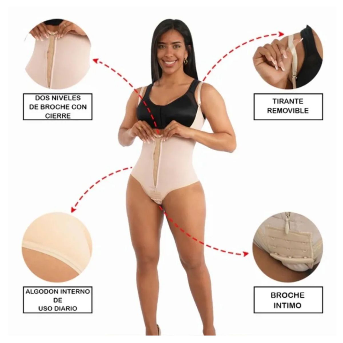 GENERICO - Faja reductora  Modeladora De Alta Comprensión Pos Operatoria