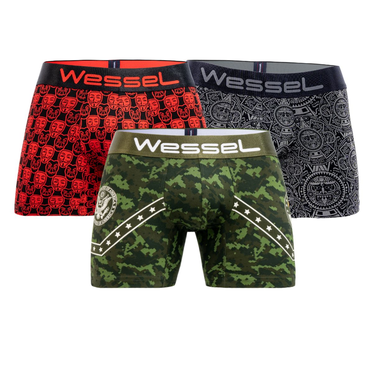 WESSEL - Boxer Pack W24 x3 Hombre