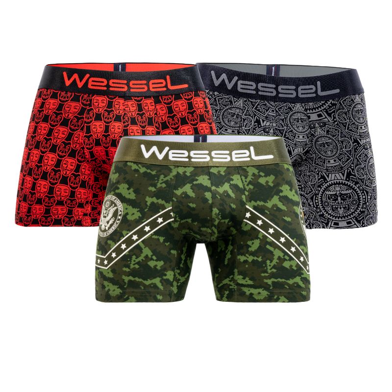 WESSEL - Boxer Pack W24 x3 Hombre