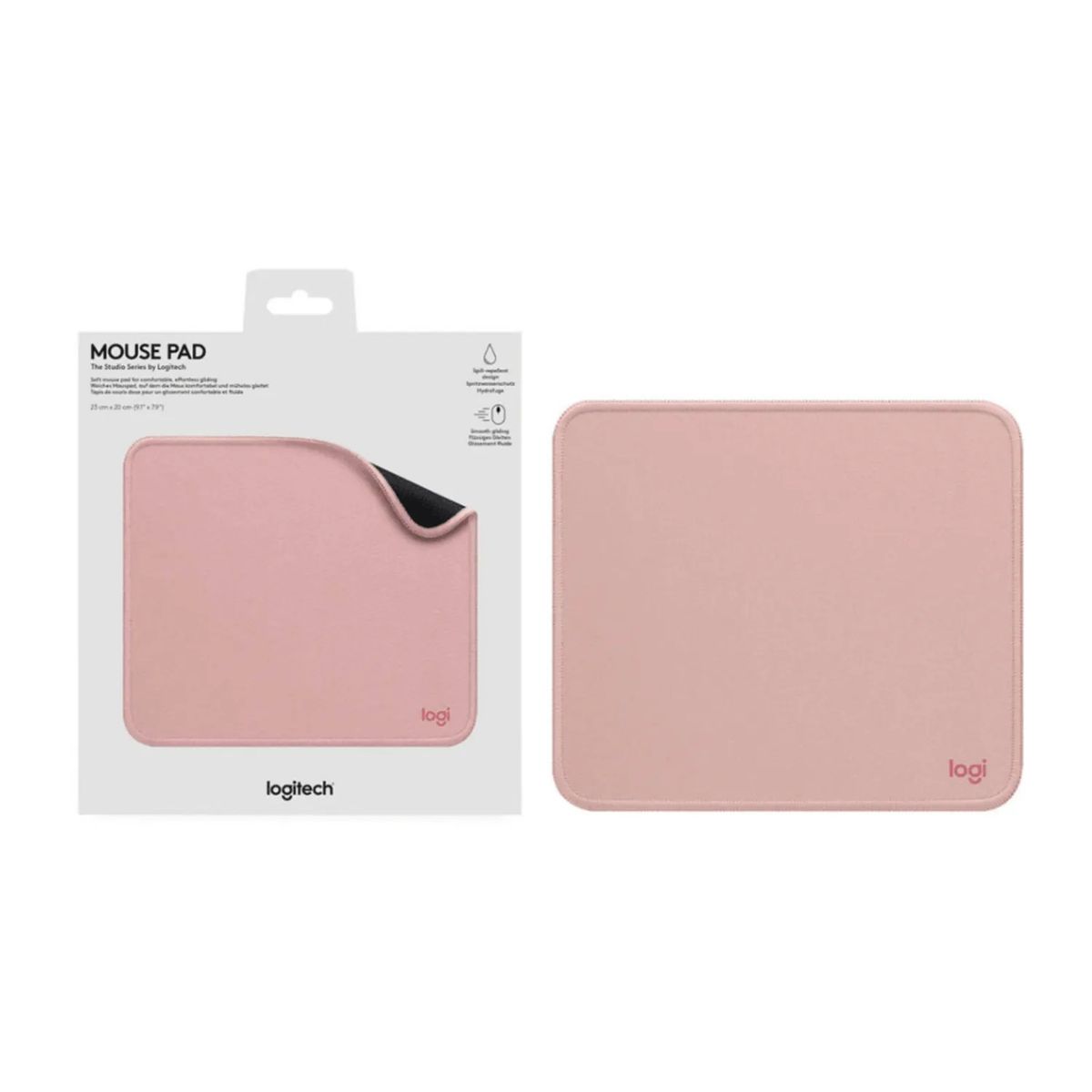 LOGITECH - PAD MOUSE LOGITECH 23cm x20cm  ANTI SALPICADURAS ROSE