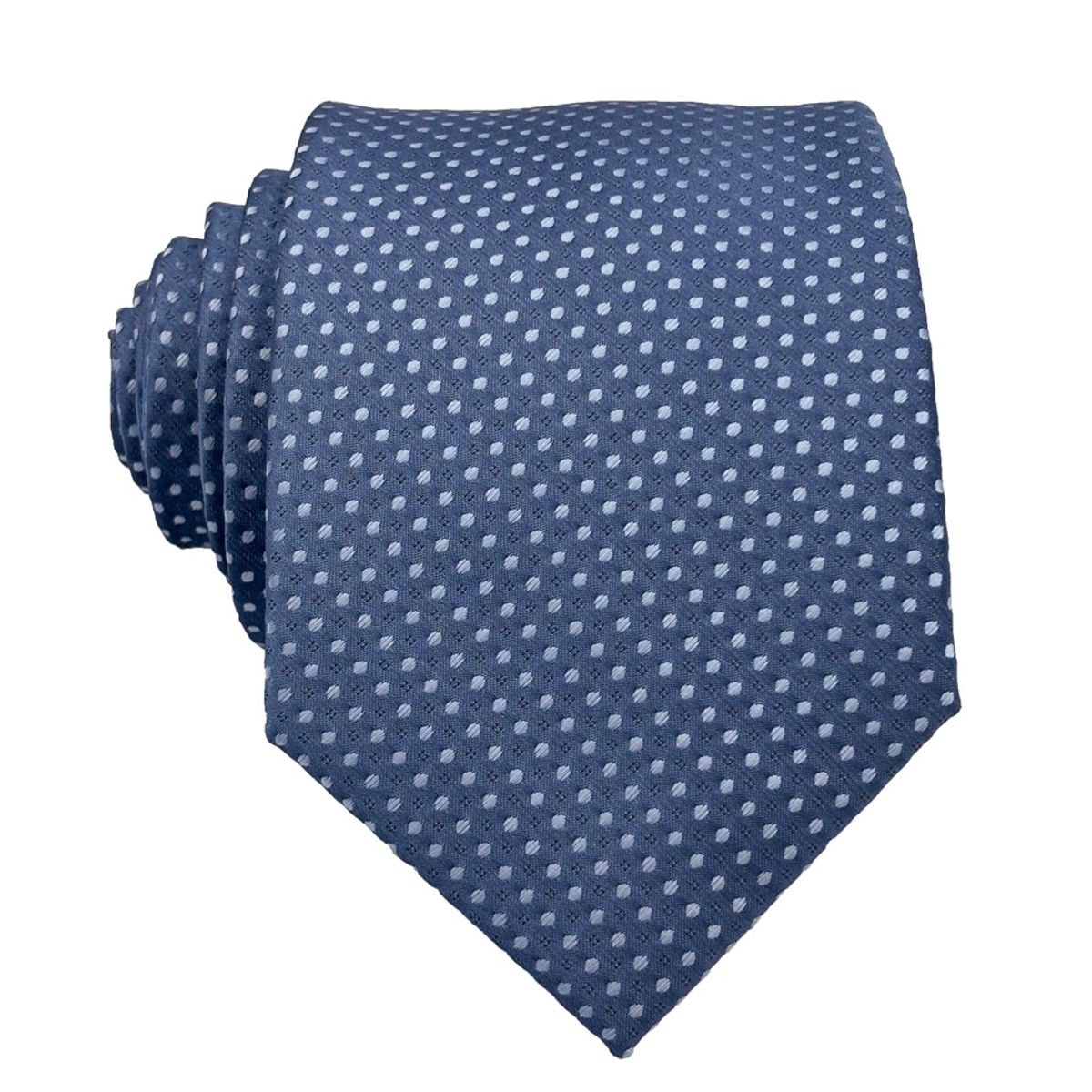 CHRISTIAN ARMAND - CORBATA STEEL BLUE DOT CLASSIC CHRISTIAN ARMAND