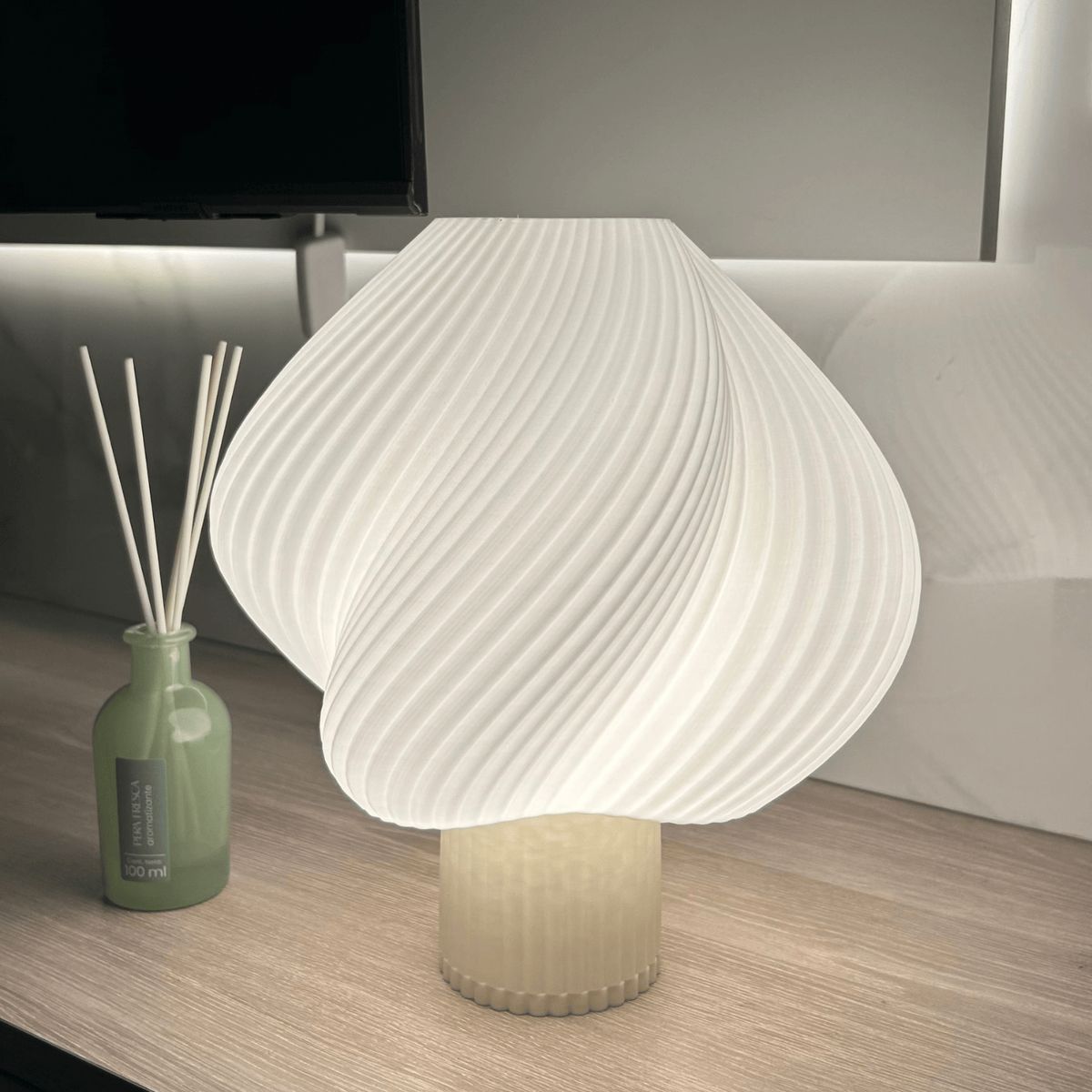 GENERICO - Lámpara SugarLush de impresión 3D Blanco