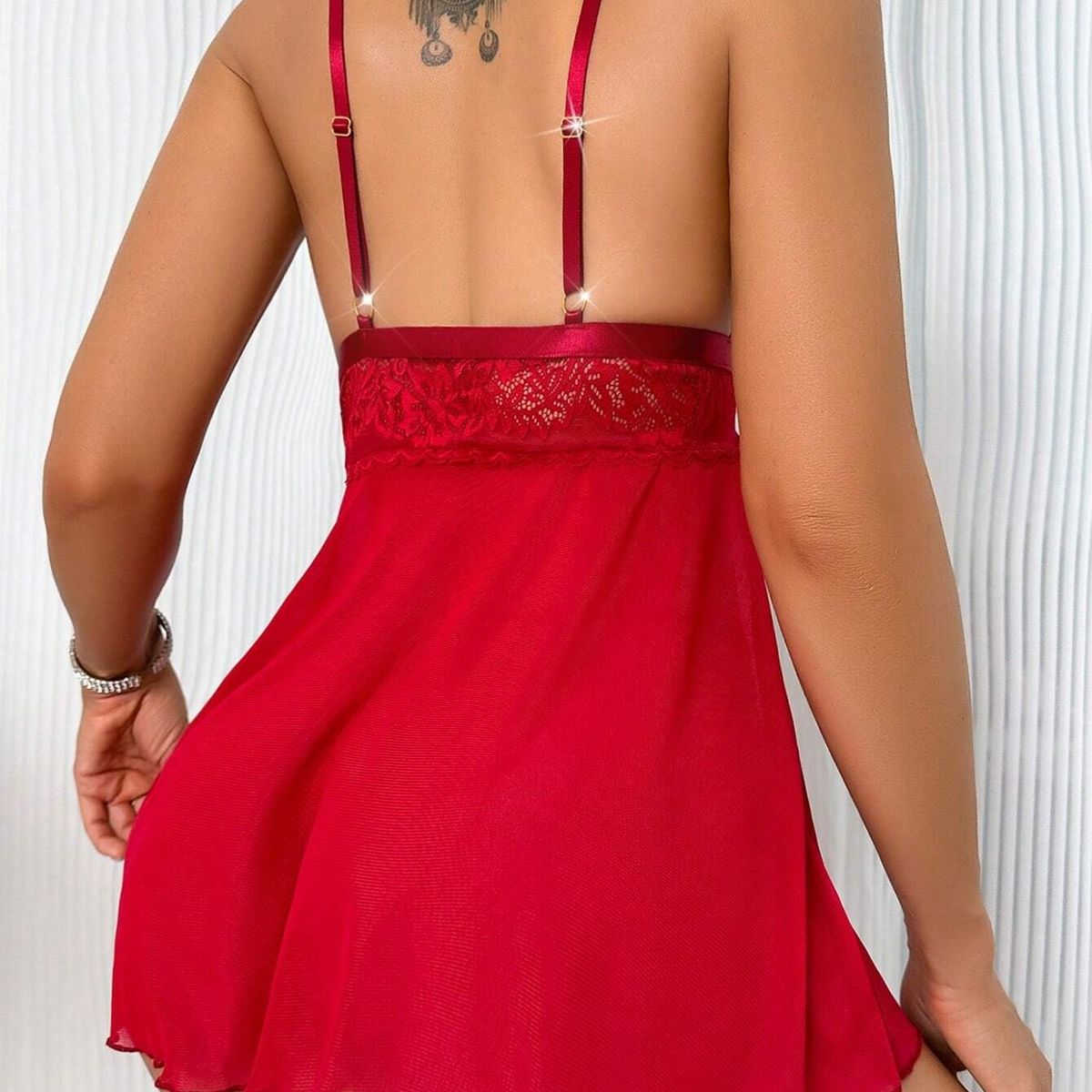 GENERICO - LENCERIA LOLITA DE CORAZON ROJO MARY