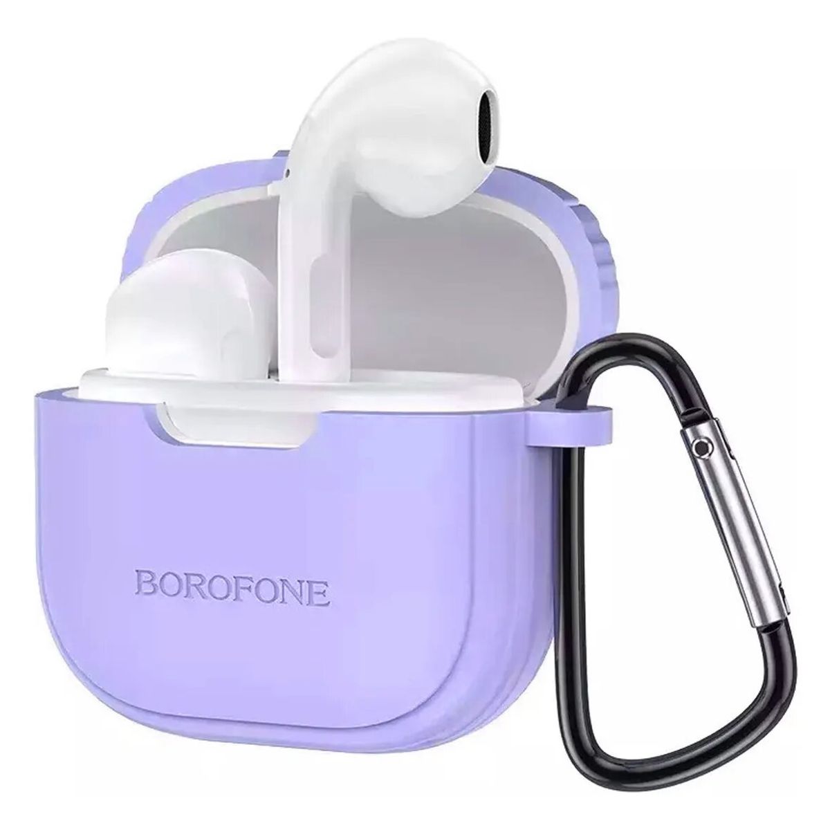 BOROFONE - Audifono Inalambrico Bluetooth Case Goma Borofone Bw29 Lila