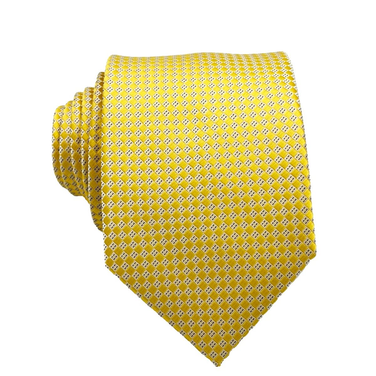 CHRISTIAN ARMAND - CORBATA AMARILLA MICRO DIAMOND CHRISTIAN ARMAND