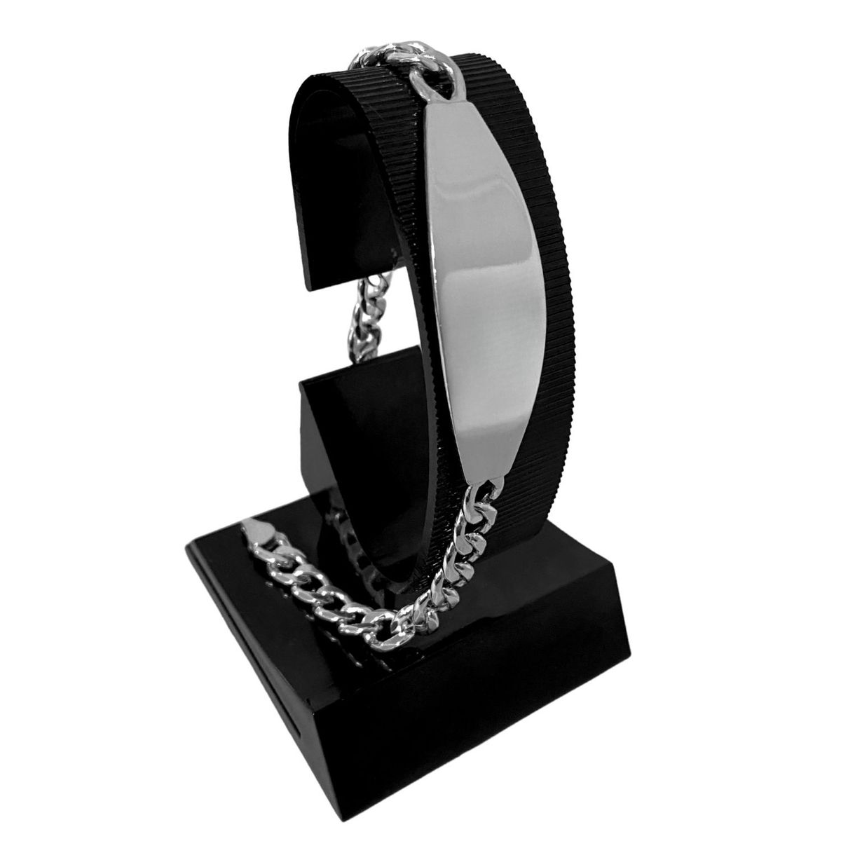 GENERICO - Pulsera Esclava Lomo Corvina Regalo Papá Novio Plata 925