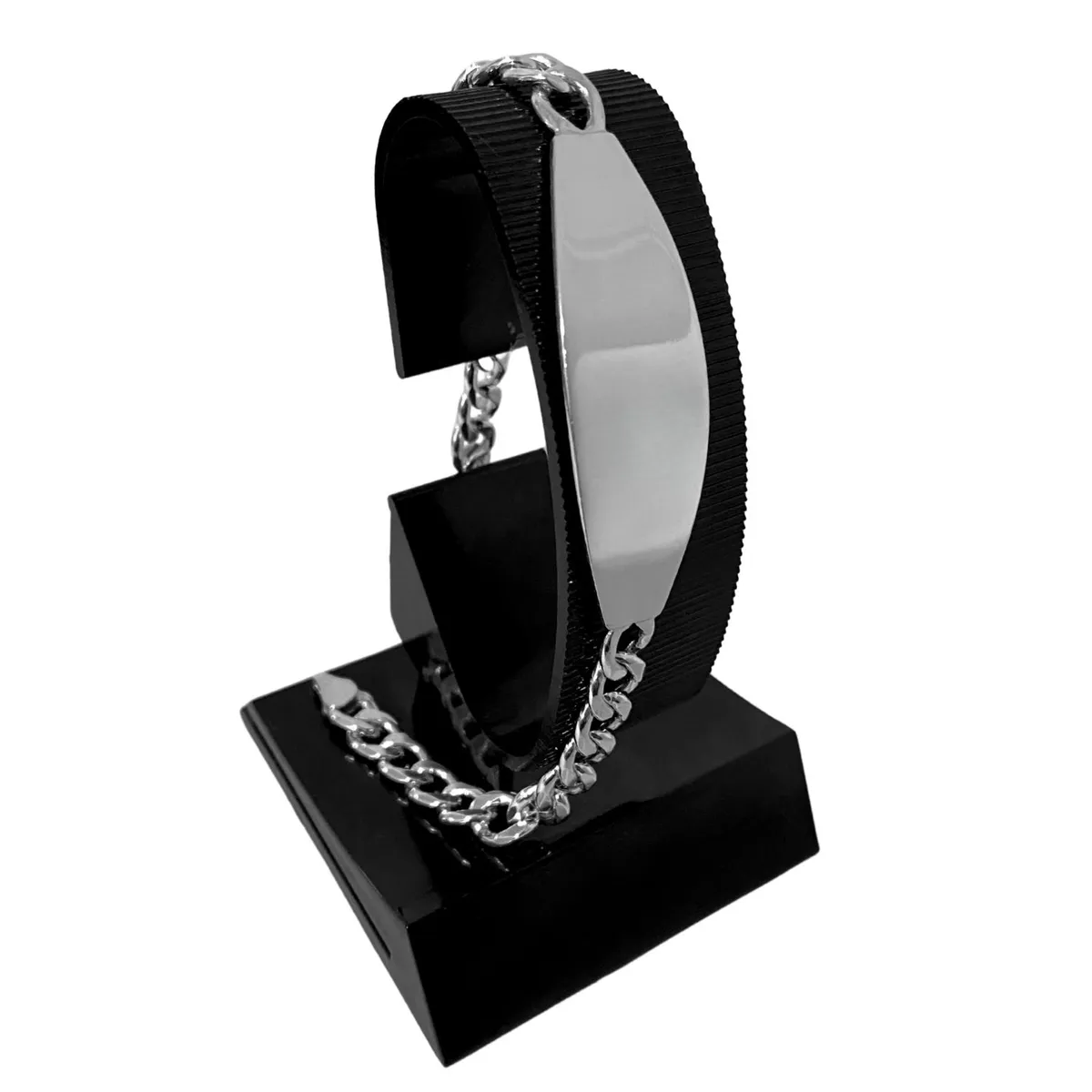 GENERICO - Pulsera Esclava Lomo Corvina Regalo Papá Novio Plata 925