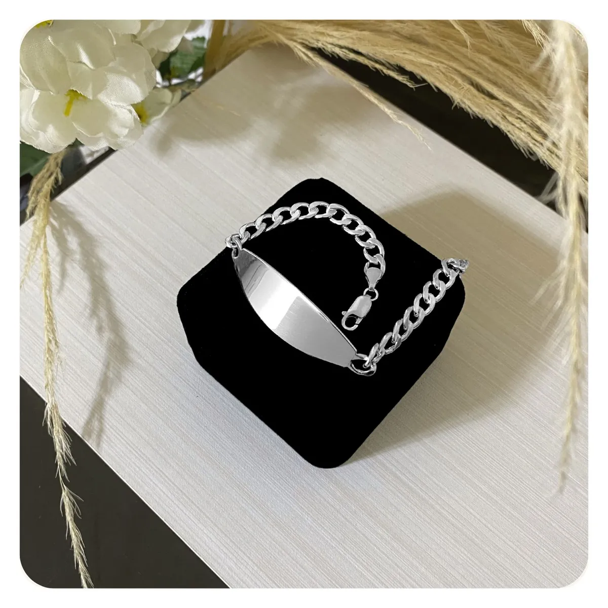 GENERICO - Pulsera Esclava Lomo Corvina Regalo Papá Novio Plata 925