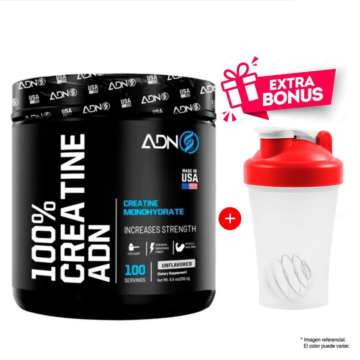 ADN - CREATINE CREATINA MONOHIDRATADA 250 GR ADN NUTRITION