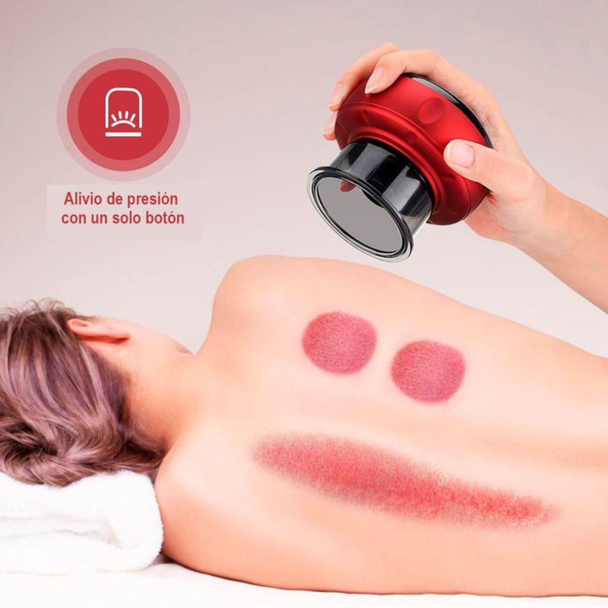 OEM - Masajeador de Ventosas Inteligente con Luz Roja y Succión