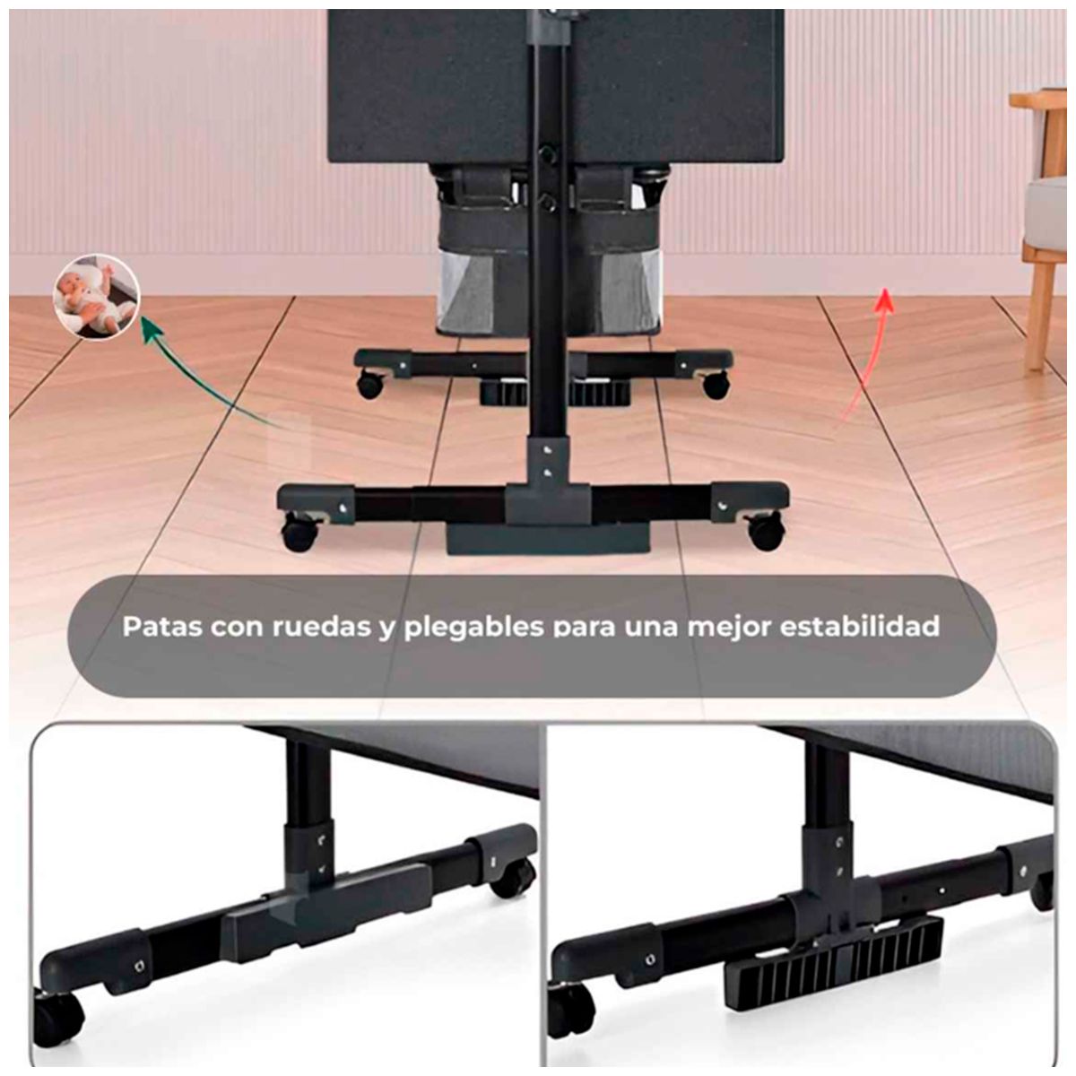 GENERICO - CUNA COLECHO PARA BEBES DELUXE NEGRO