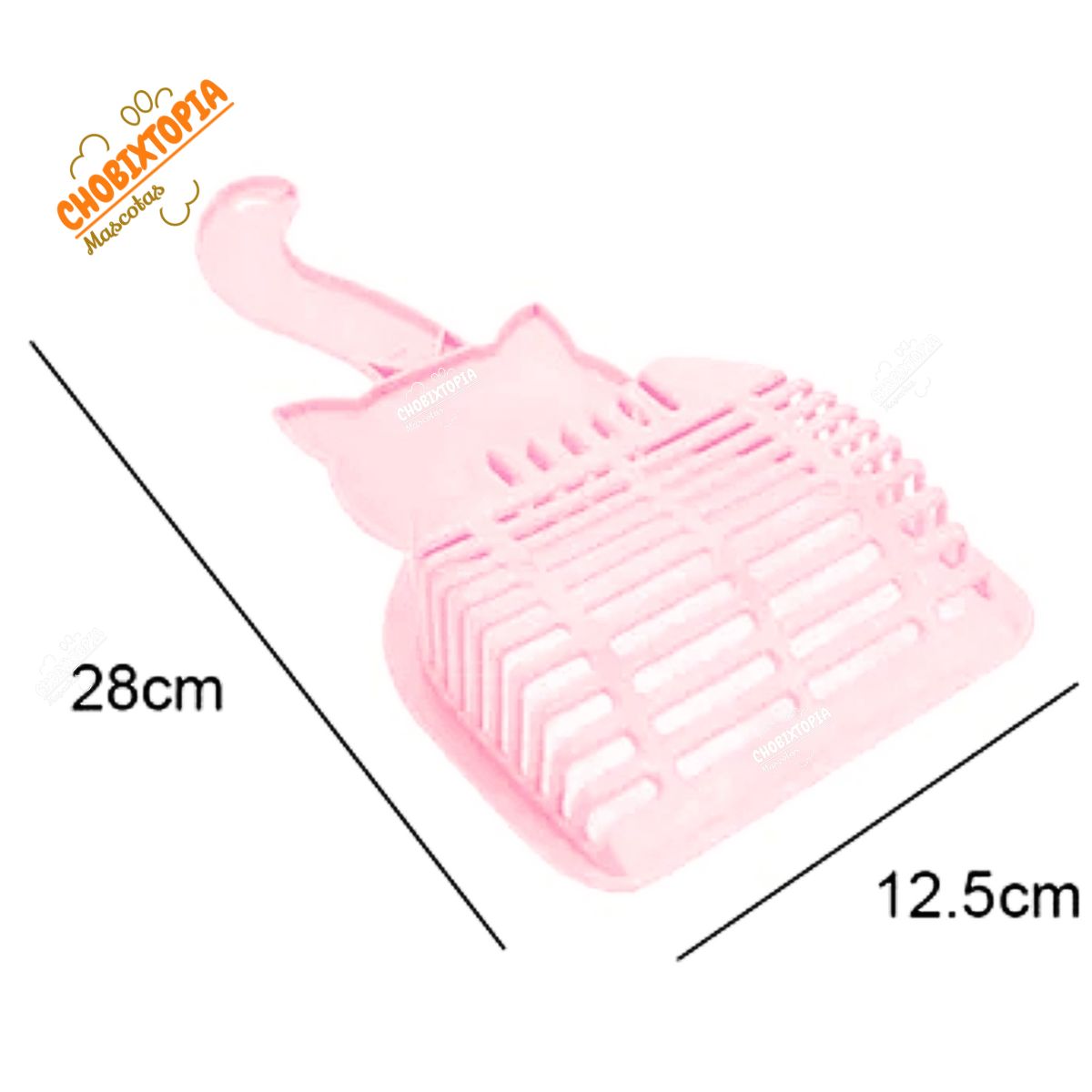 GENERICO - PALA RECOGEDOR PARA ARENA DE GATOS PALO ROSA