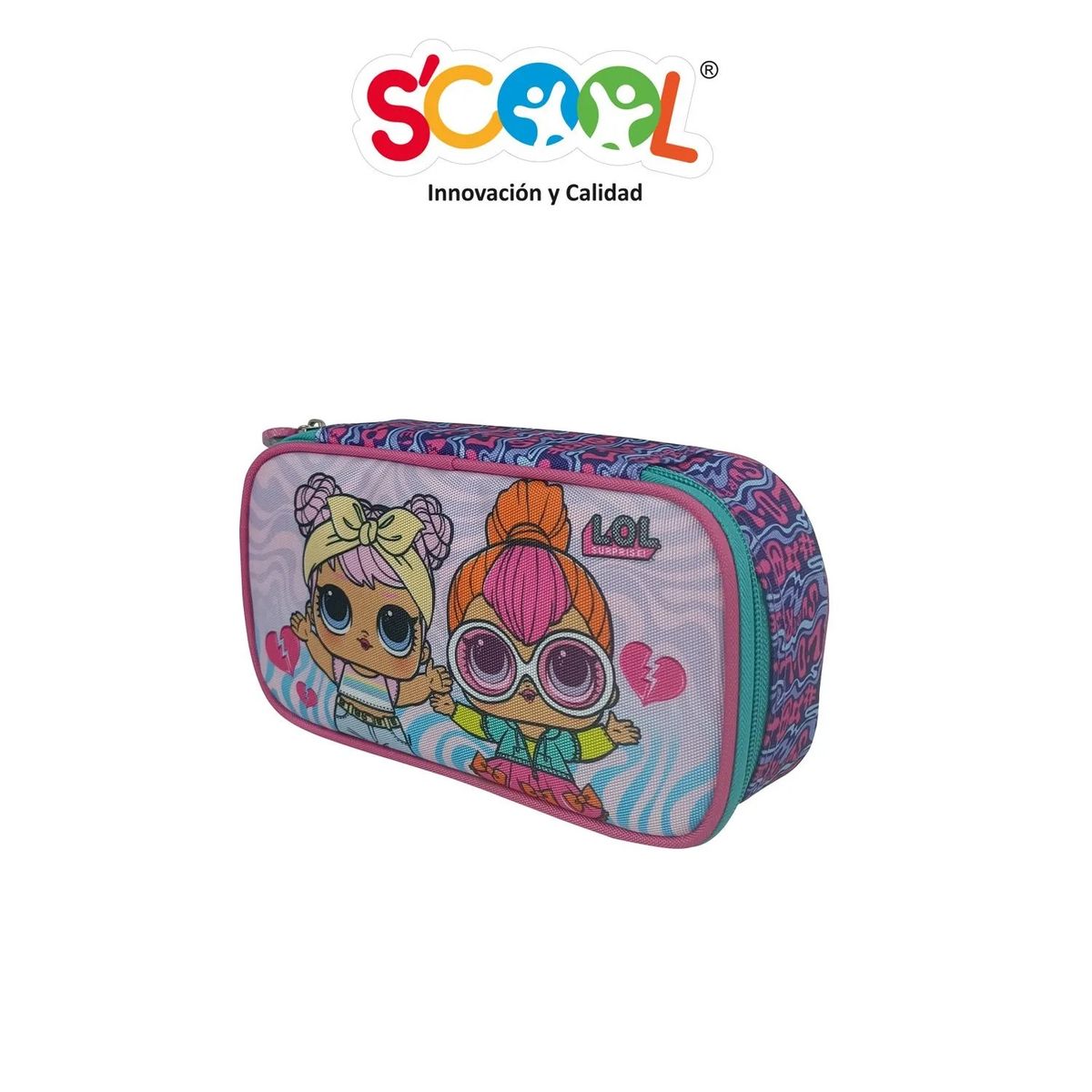 SCOOL - CARTUCHERA SCOOL PLUS LOL